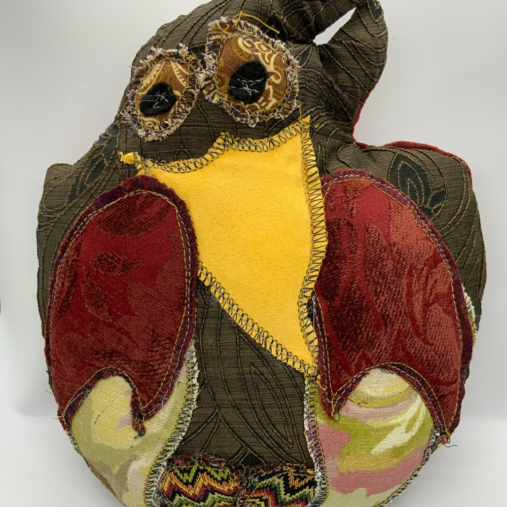 Whimsical Raven Pillow